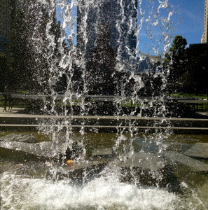 MLK fountain