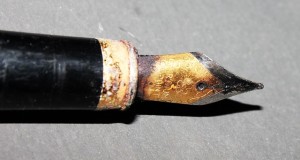 rusty fountain pen