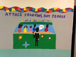 Mural by students at Broad Rock Middle School